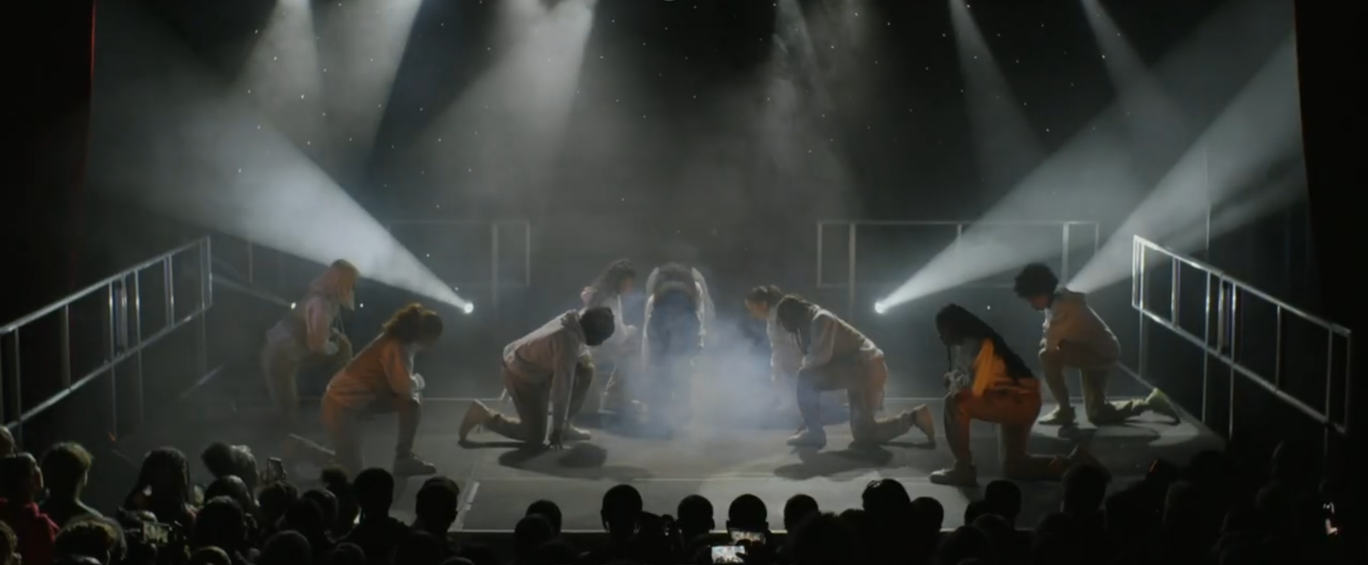 Glitch Dance Company street dancers performing live on stage